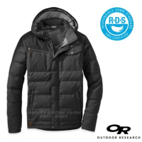 【Outdoor Research】男新款 WHITEFISH 抗風耐磨防潑水保暖羽絨夾克外套/243070 時尚黑