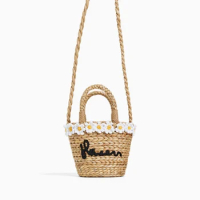 New shoulder bag fresh small daisy woven straw bag fashion flower portable diagonal bag hoist grass bag