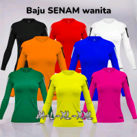 Baju Sport  Olahraga senam WANITA lengan panjang Dry fit (Nyerap keringat) Atasan olahraga zumba aer