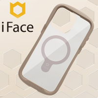 日本 iFace iPhone 15 Pro Max Reflection MagSafe 抗衝擊強化玻璃保護殼 - 莫蘭迪棕色