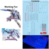 for HG 1/144 XVX-016 Gund-Arm Aerial High Grade Mobile Suit The Witch From Mercury Water Slide Cut UV Light-React Decal Sticker