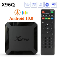 X96Q Android 10.0 TV Box Allwinner H313 Quad Core 4K 2.4G Wifi X96 1GB 8GB Set Top Box