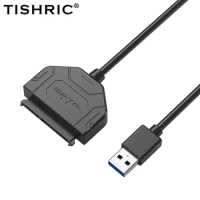 TISHRIC SATA to USB 3.0 Cable for 2.5 Inch External HDD SSD Hard Drive SATA 3 22 Pin Adapter USB 3.0 to Sata III Up to 6 Gbps