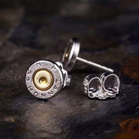 【紳士用品專賣】美國 Bullet - 22口徑 大黃蜂子彈耳環（耳針式）
