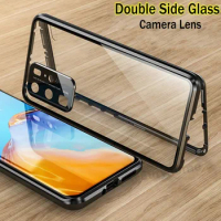 Double Sided Magnetic Adsorption Phone Case For XIAOMI MI Poco F5 Pro F4 F3 M4 Pro 5G Camera Lens Protector Cover Cases