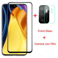 Glass for Xiaomi Poco M3 Pro Tempered Glass for Xiaomi Poco M3 Pro 5G X3 NFC F3 Glass Film Screen Protector HD Camera Len Film