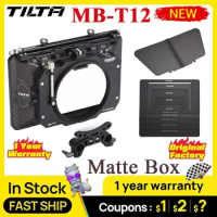 TILTA MB-T12 4X5.65 Lightweight Carbon Fiber Matte Box Clamp on 15mm Rod Adapter for 5D4 RED ARRI for SONY DSLR Camera Cage Rig