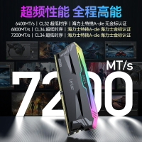 Lexar雷克沙DDR5 6400 6800 7200頻率32G臺式機記憶體內存條RGB燈條16G