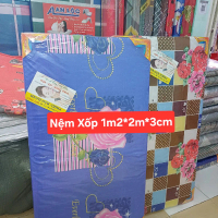 Nệm Xốp Gấp 3  1m2*2m*3cm - Dễ Vệ Sinh, Tiết Kiệm Không Gian