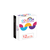 【Color24】for Brother TZ-232/TZe-232 白底紅字 副廠 相容標籤帶_寬度12mm(適用PT-H110/PT-P300BT)