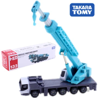 Tomica Long Type Takara Tomy No.133 Kobelco All Terrain Crane KMG5220 Scale 1/113 Construction Vehicle Diecast Metal Model Toys