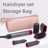 Hair Dryer Carrying Case Waterproof Hair Dryer Storage Case PU Leather Storage Bag Portable Travel Case Storage for Dyson