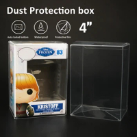 Transparent Clear Case 10 Pieces 4Inch by Hand for Funko Pop Series Collection Storage Protective Box