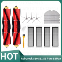 Roborock S50 S51 S6 Pure S5Max HEPA Filter Side Main Brush Mop Cloth Vacuum Cleaners Accessories