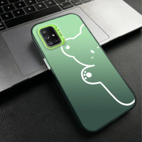 เคสโทรศัพท์ สำหรับ Samsung A71 กึ่งโปร่งใส บางเฉียบ ฝ้า เคส