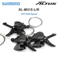 SHIMANO Altus SL-M315-7/8R and RD M310 3x7/3x8S 21/24S Shifter Set RAPIDFIRE PLUS with Optical Gear Display MTB 7/8S Groupset