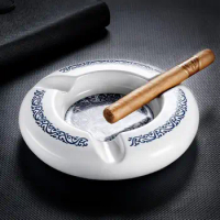 Classic Ceramic Cigar Ashtray, Cigarette Holder, Portable Travel Ash Slot, Tobacco Cigarette Tools, Home Gadgets
