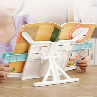 1pc Adjustable Portable Adjustable Reading Book Holder Support Document Shelf Bookstand Tablet Music Score Recipe Stand