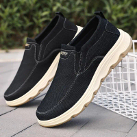 Men's shoes and leisure shoes in spring new old cloth shoes men's net surface air breathable comfort