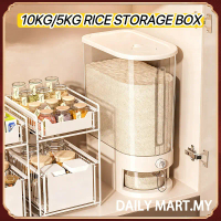 10KG/5KG Rice Storage Box Kitchenware Rice Storage Box 10KG/5KG Kitchenware New Press Rice Bucket