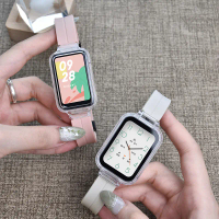 Dây đeo ngôi sao từ tính, với vỏ, cho Xiaomi Smart Band 9 Pro, chất liệu silicon, thoáng khí, khóa g