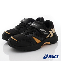 ASICS日本亞瑟士機能童鞋-休閒慢跑鞋1154A109-001-黑.金(中大小童段)