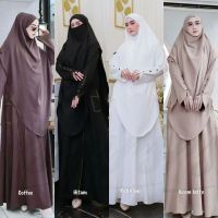 PROMO JUMEIRAH SET SYAR’I BY ARSY HIJAB SET SYARI CADAR ABAYA ANTI UV SET KHIMAR UMROH HAJI SERAGAMA