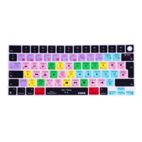 XSKN EU US Final Cut Pro Shortcuts Silicone Keyboard Cover for Apple 2021-2023 Macbook Pro 14.2 and Macbook Pro 16.2 M2 M3
