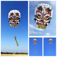 Free Shipping Chinese traditional kites flying inflatable kites string line lion kites toys outdoor game giant paper aircraft