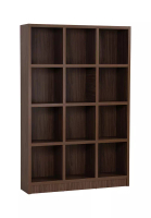 Joy Design Studio Dave 12 Compartment Shelves Cabinet Walnut Color