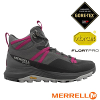【MERRELL】女 SIREN 4 MID GORE-TEX 防水透氣登山健行鞋.戶外休閒運動鞋(ML500336 灰/桃紅)