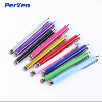 3000pcs/lot Colorful Universal Capacitive Cloth Stylus Touch Handwriting Pen for iPhone 5s 6s plus for iPad Mobile phone