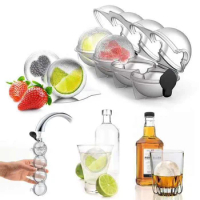 Large Ice Cube Makers Ice Mould Round Ice Hockey Mold Whisky Cocktail Vodka Bar Party Kitchen Ice Box Ice Cream Maker Tools