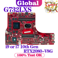 KEFU Mainboard For ASUS ROG Strix SCAR 17 G732 G732LXS GL732LXS G732LX Laptop Motherboard i7 i9 10th Gen RTX2080-V8G