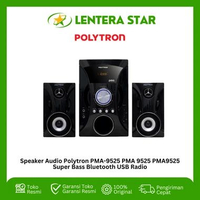 Speaker Audio Polytron PMA-9525 PMA 9525 PMA9525 Super Bass Bluetooth USB Radio
