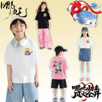 ผ้าหนาทรงสวย “Nezha 2” TSHIRT THE Animated movies aobing tshirt printed for เด็ก unisex boys and gir