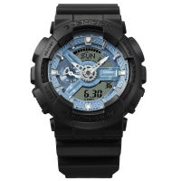 【CASIO 卡西歐】清新大膽風格冰藍色錶盤時尚腕錶 51.2mm(GA-110CD-1A2)