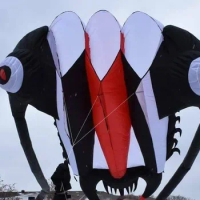 large ripstop nylon fabric kite chinese kites sale trilobite cartoon elves beach toys rainbow parachute inflatable animal huge
