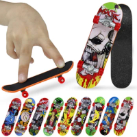 5pcs Mini Professional Skate Board Toys Cool Finger Sports Plastic Skateboards Creative Fingertip Toys for Adult and Kids