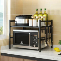 New Movable Cabinet Dish Shelving Appliances Home Printer Rack Microwave Kitchen Oven Rack Storage Shelf Organizer Holder Cocina