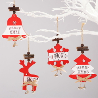 北歐簡約木質圣誕裝飾吊飾掛飾樹麋鹿圣誕掛件吊飾 圣誕節裝飾品