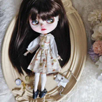blythe doll clothes Handmade monster high doll Vanilla Classic Dress for Blythe doll Accessories OB22 OB24 AZONE