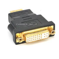 10 Pieces DVI Female to HDMI Male adapter Converter Support 1080P for HDTV Plasma DVD Projector