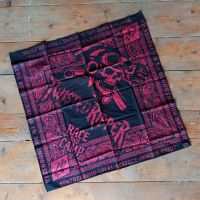 Bandana Bikers Brotherhood 1℅ MC Edisi Twisted Ripper Race and Camp dengan Desain Skull dan Motif Pa