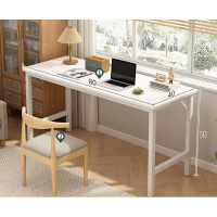 簡易書桌電腦桌（【桌椅組合】暖白色80*40*75cm）
