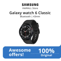 Samsung Galaxy Watch 6 Classic 43mm Smart Watch Fitness Tracker Heart Monitor ECG certified Super AMOLED IP68 Sports Watch
