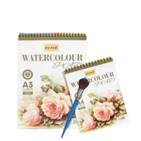 A3/A4 Water-soluble Gouache Watercolor Paint Book Sketch Thin Graffiti Color Lead Book Student Painting Paper Art Stationery