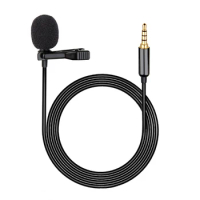 Lavalier USB Mini Microphone For PC laptop 3.5mm Condenser Meeting Mic Stereo Sound Quality 1.5m Clip-on Professional Micro Mic