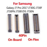 10pcs New 40Pin LCD Display Screen FPC Connector Port Plug for Samsung Galaxy J7 pro 2017 J730G J730F J730FN J730F/DS J730N