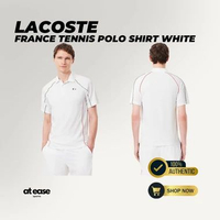 LACOSTE FRANCE TENNIS POLO SHIRT WHITE S